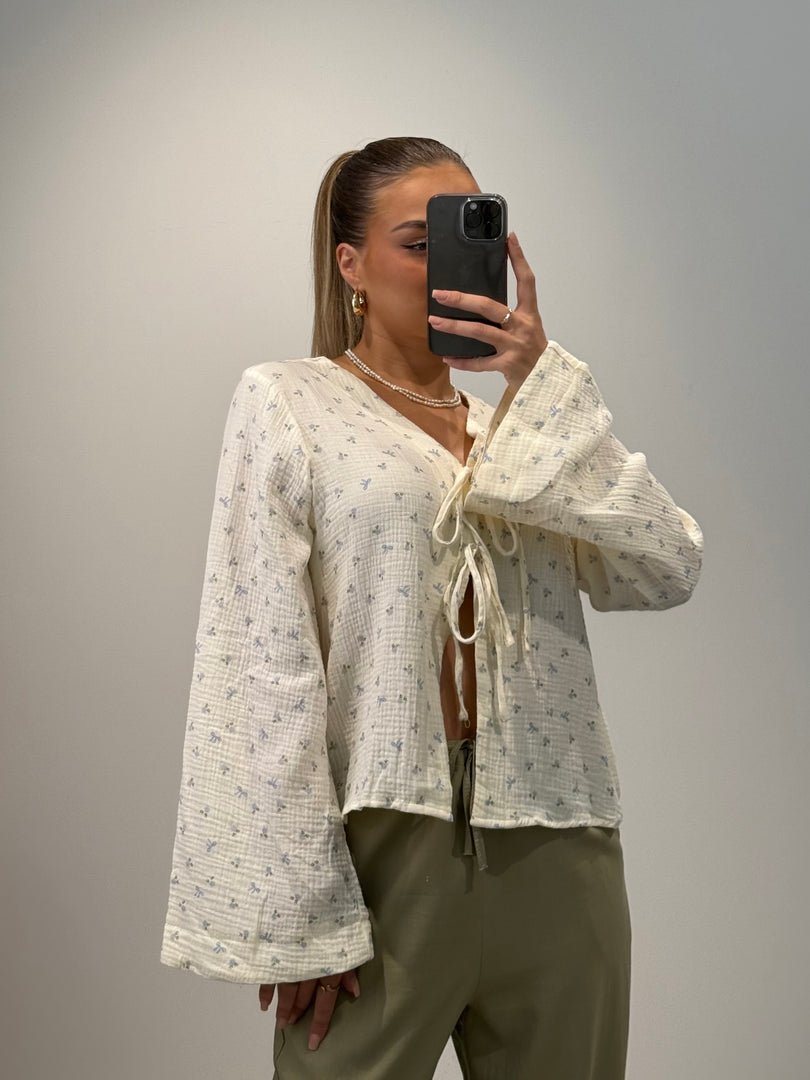 Lina Bluse Blau