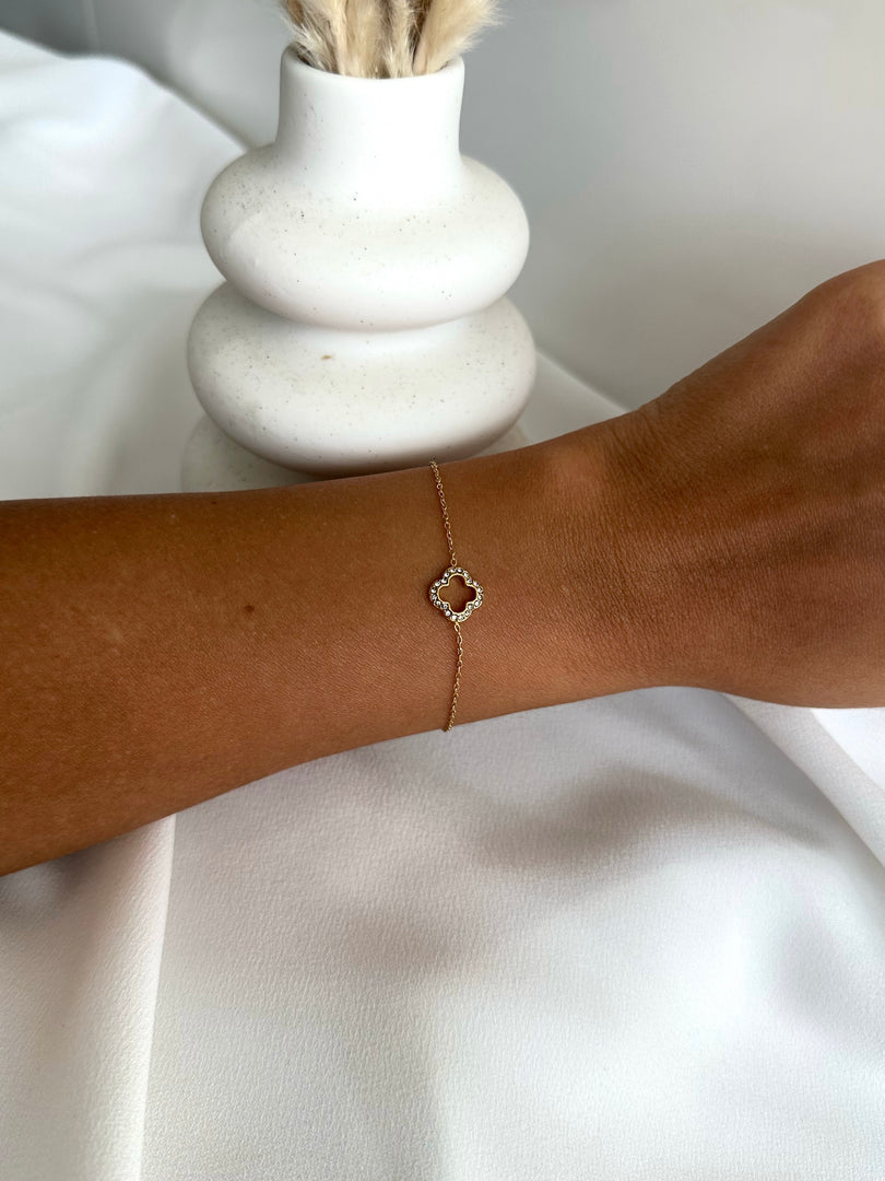 Diamond Clover Armband