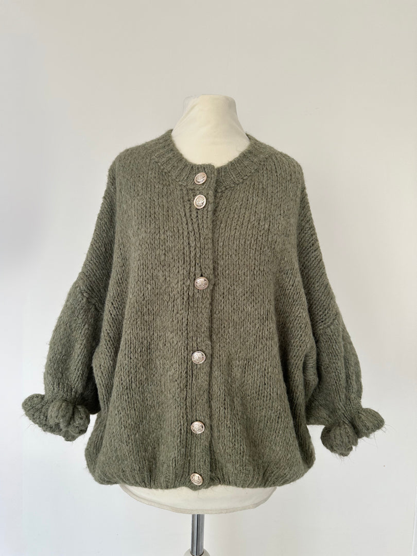 Mona Strickjacke Khaki