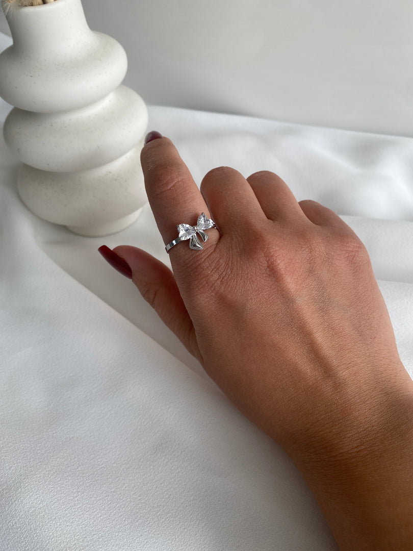 Schleife Ring Silber