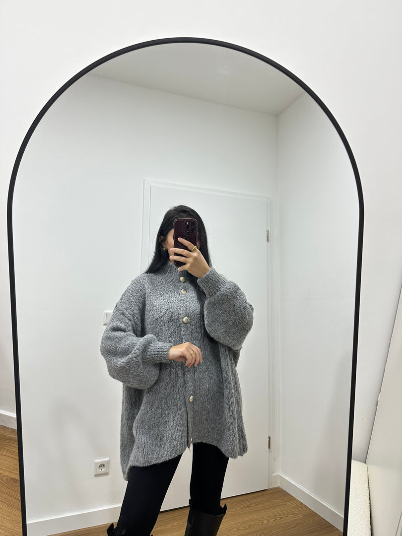 Oversized Strickjacke