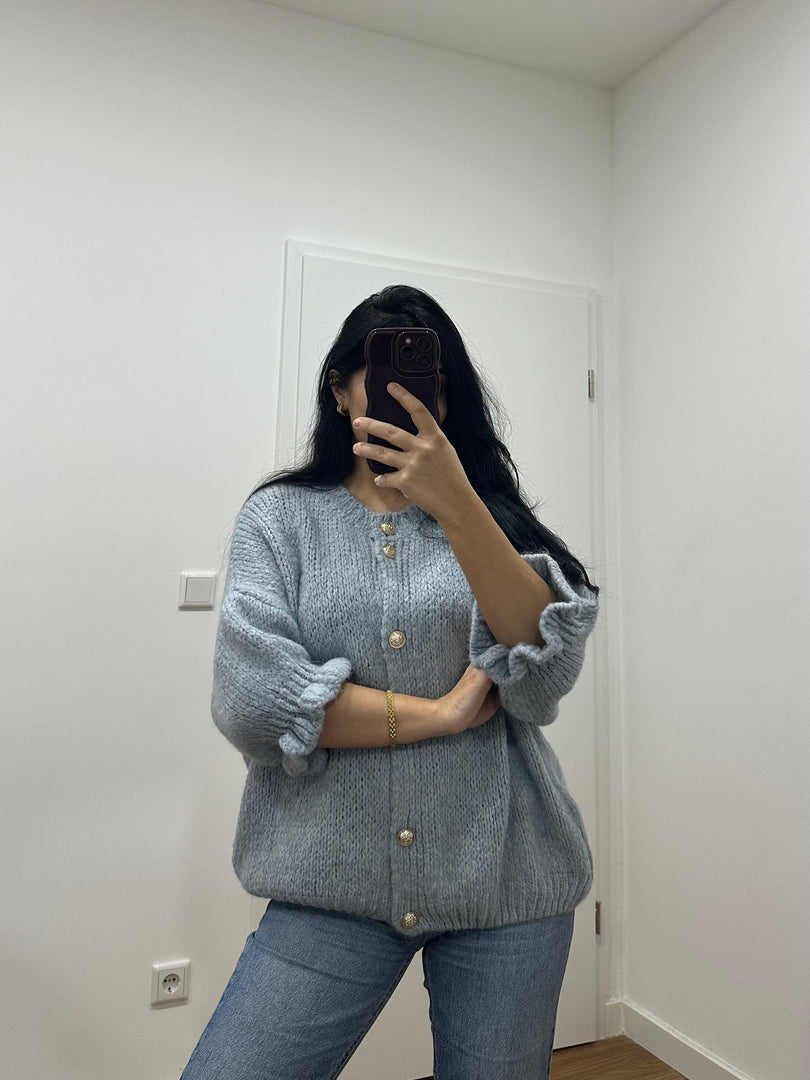 Mona Strickjacke Blau