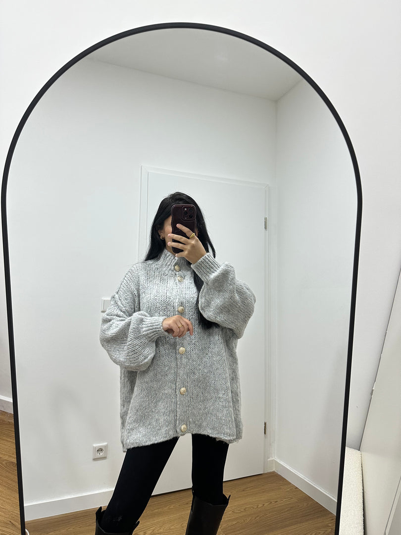 Oversized Strickjacke