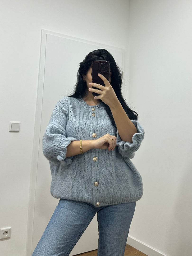 Mona Strickjacke Blau