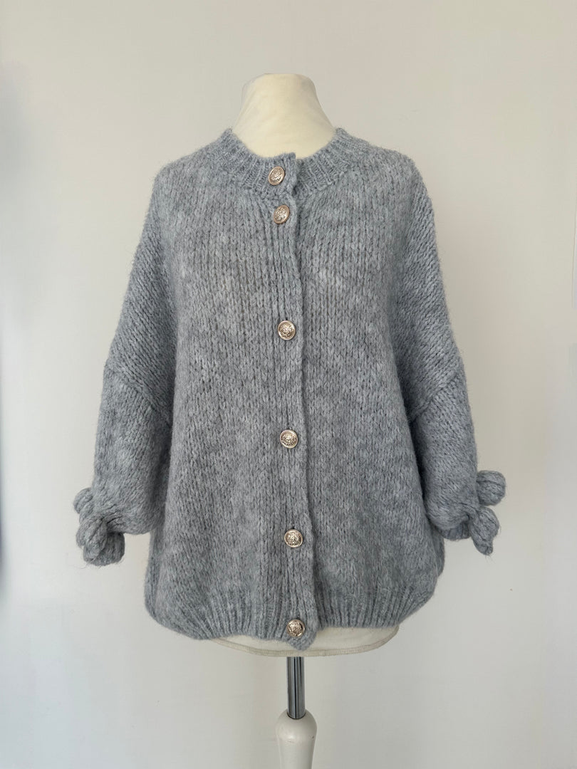 Mona Strickjacke Grau