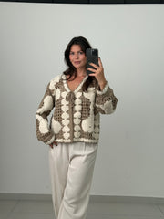 Elain Strickjacke Beige